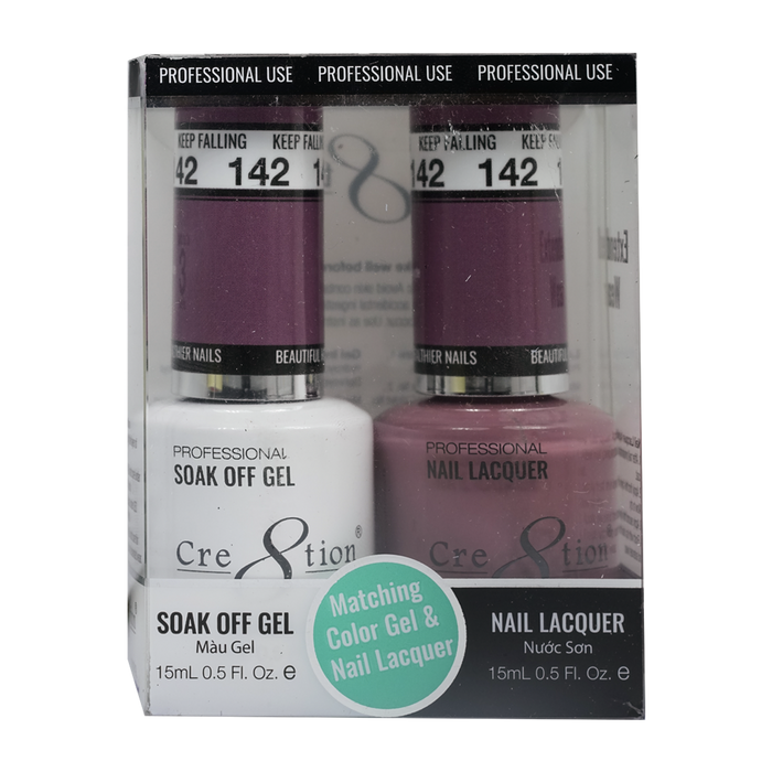 Cre8tion Gel Polish And Nail Lacquer, 142, 0.5oz, 0916-0983