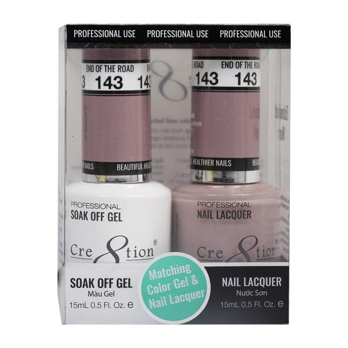 Cre8tion Gel Polish And Nail Lacquer, 143, 0.5oz, 0916-0984