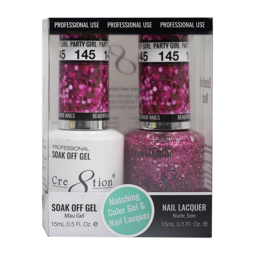 Cre8tion Gel Polish And Nail Lacquer, 145, 0.5oz, 0916-0986