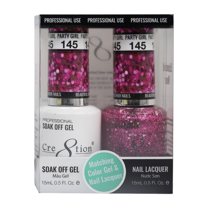 Cre8tion Gel Polish And Nail Lacquer, 145, 0.5oz, 0916-0986
