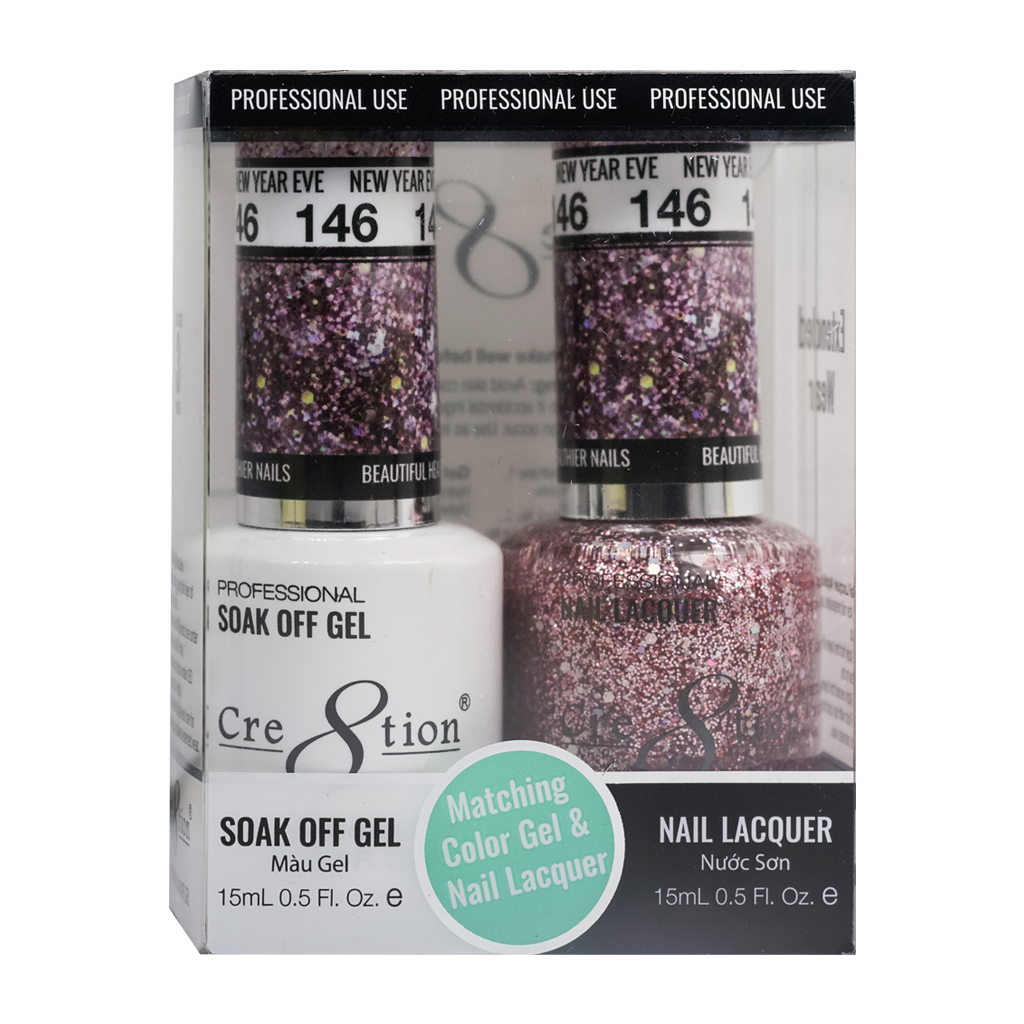 Cre8tion Gel Polish And Nail Lacquer, 146, 0.5oz, 0916-0987