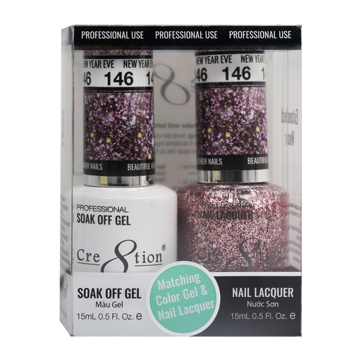 Cre8tion Gel Polish And Nail Lacquer, 146, 0.5oz, 0916-0987