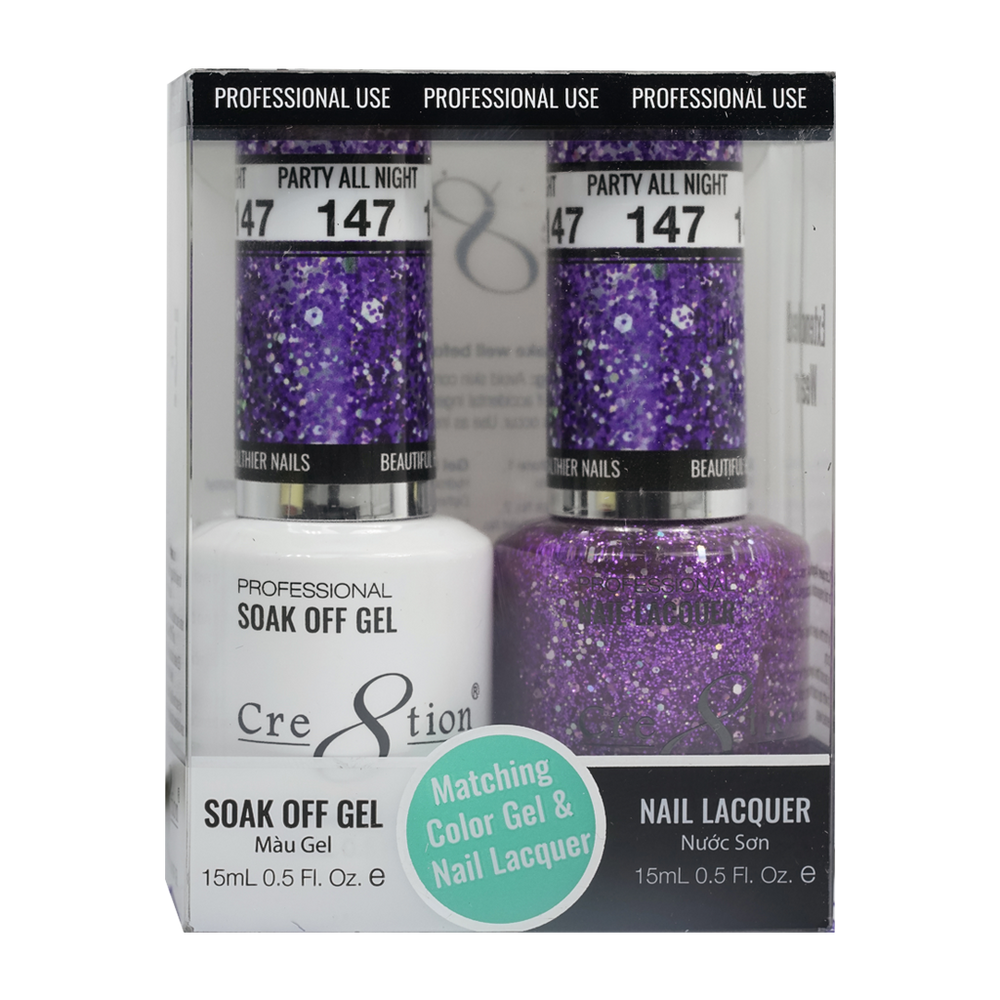 Cre8tion Gel Polish And Nail Lacquer, 147, 0.5oz, 0916-0988