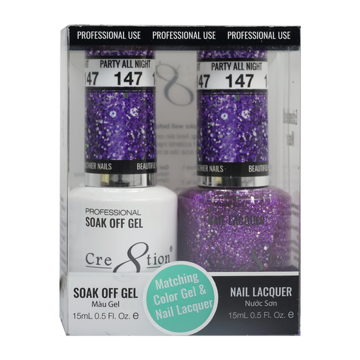 Cre8tion Gel Polish And Nail Lacquer, 147, 0.5oz, 0916-0988