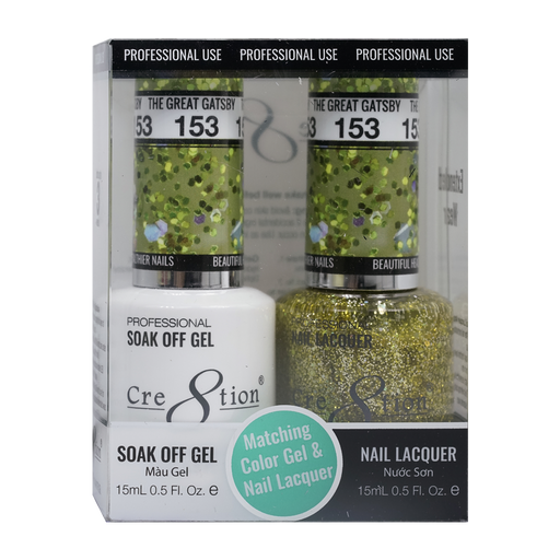 Cre8tion Gel Polish And Nail Lacquer, 153, 0.5oz, 0916-0994