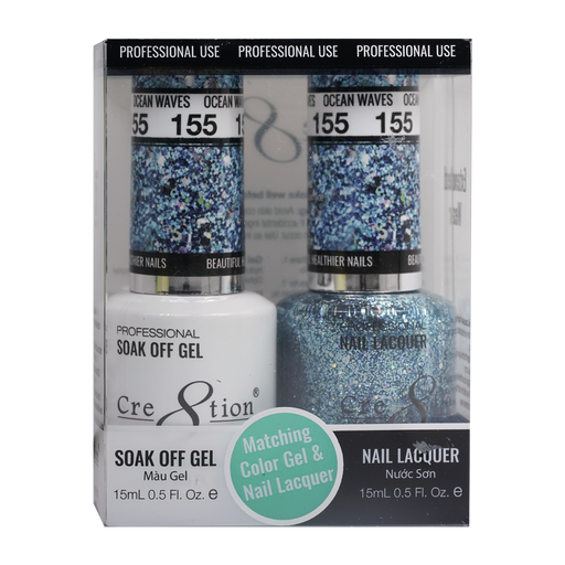 Cre8tion Gel Polish And Nail Lacquer, 155, 0.5oz, 0916-0996