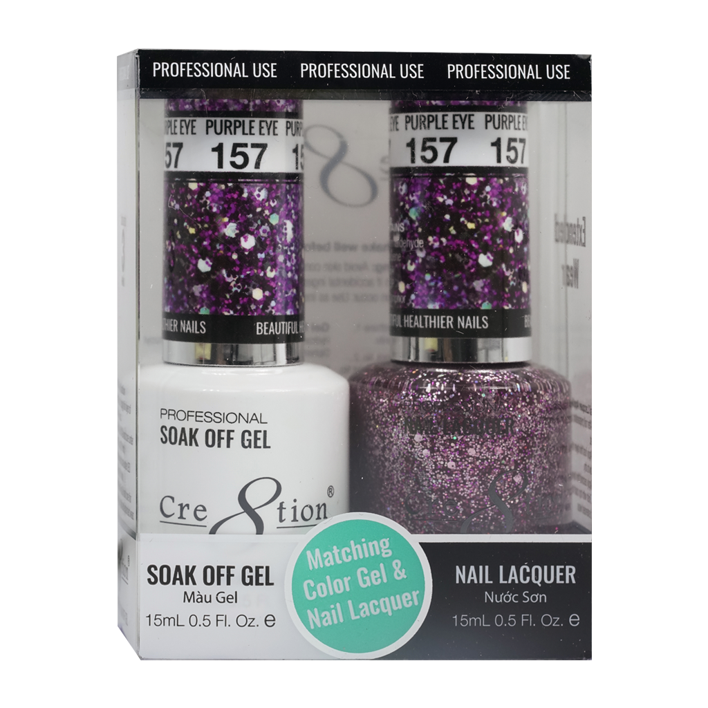 Cre8tion Gel Polish And Nail Lacquer, 157, 0.5oz, 0916-0998