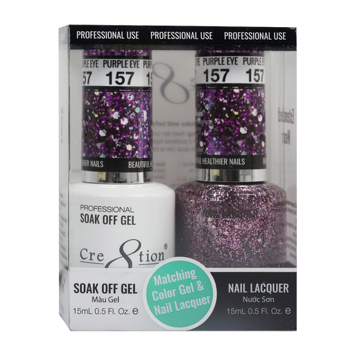 Cre8tion Gel Polish And Nail Lacquer, 157, 0.5oz, 0916-0998