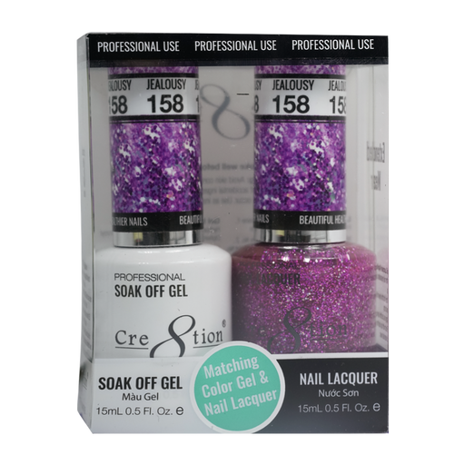 Cre8tion Gel Polish And Nail Lacquer, 158, 0.5oz, 0916-0999