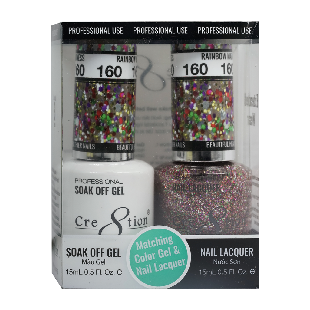 Cre8tion Gel Polish And Nail Lacquer, 160, 0.5oz, 0916-1001