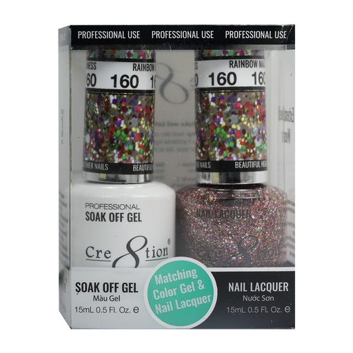 Cre8tion Gel Polish And Nail Lacquer, 160, 0.5oz, 0916-1001