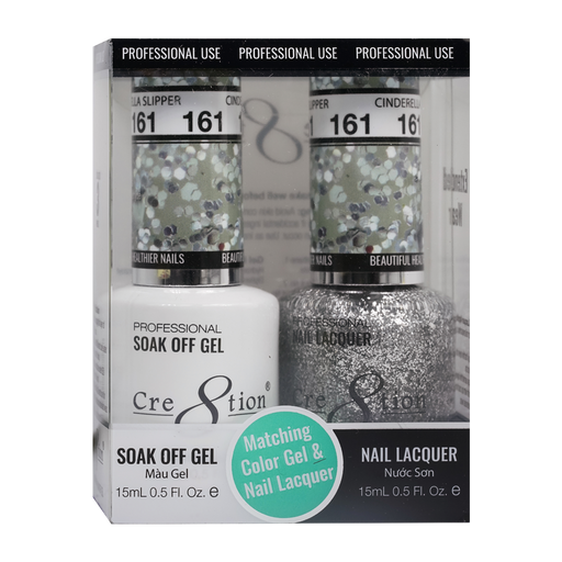 Cre8tion Gel Polish And Nail Lacquer, 161, 0.5oz, 0916-1002