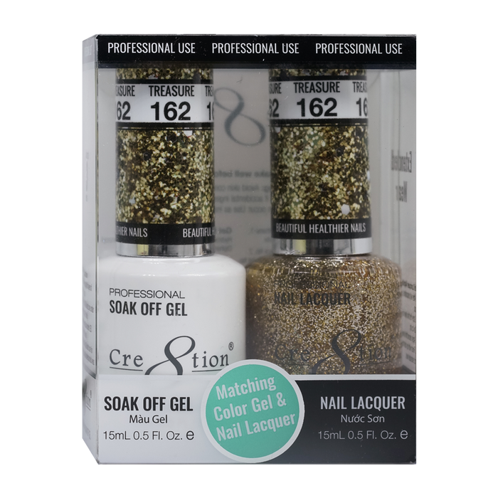 Cre8tion Gel Polish And Nail Lacquer, 162, 0.5oz, 0916-1003