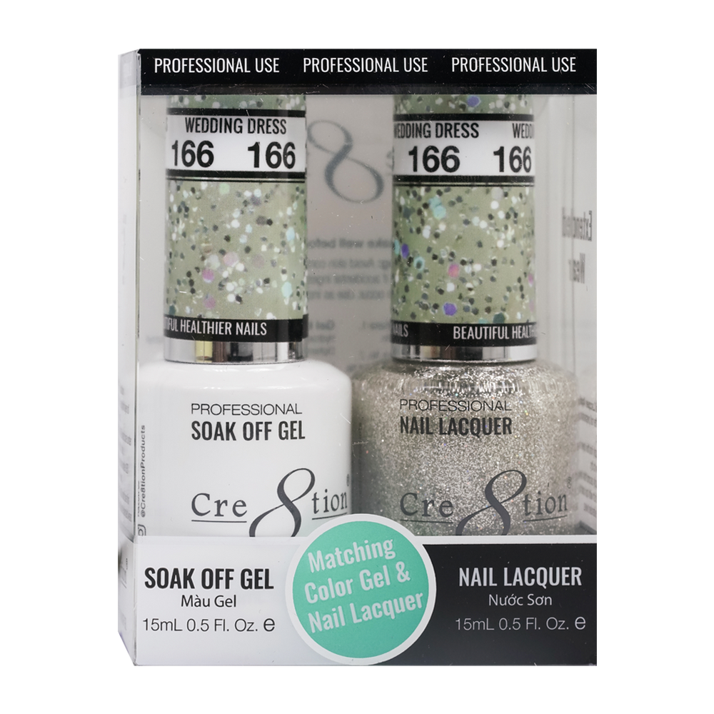 Cre8tion Gel Polish And Nail Lacquer, 166, 0.5oz, 0916-1374