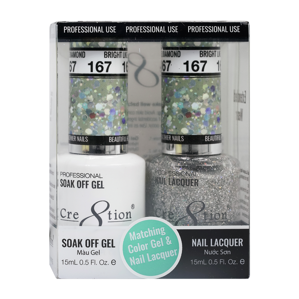 Cre8tion Gel Polish And Nail Lacquer, 167, 0.5oz, 0916-1375