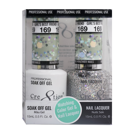 Cre8tion Gel Polish And Nail Lacquer, 169, 0.5oz, 0916-1377