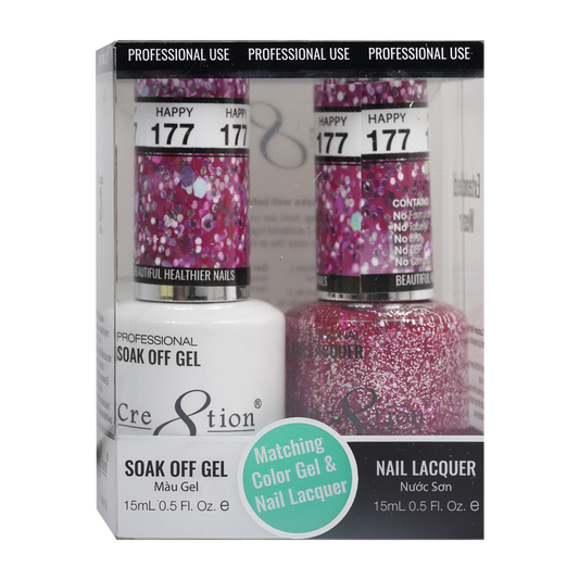 Cre8tion Gel Polish And Nail Lacquer, 177, 0.5oz, 0916-1385