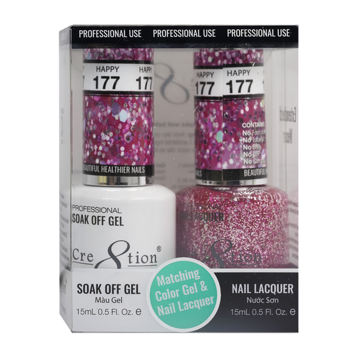 Cre8tion Gel Polish And Nail Lacquer, 177, 0.5oz, 0916-1385