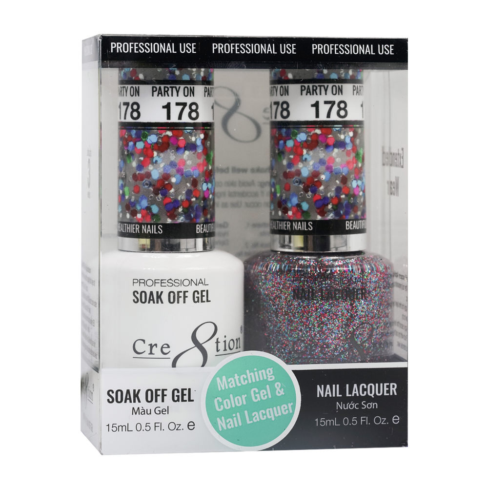 Cre8tion Gel Polish And Nail Lacquer, 178, 0.5oz, 0916-1386