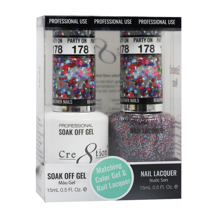 Cre8tion Gel Polish And Nail Lacquer, 178, 0.5oz, 0916-1386