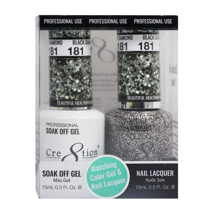 Cre8tion Gel Polish And Nail Lacquer, 181, 0.5oz, 0916-1389