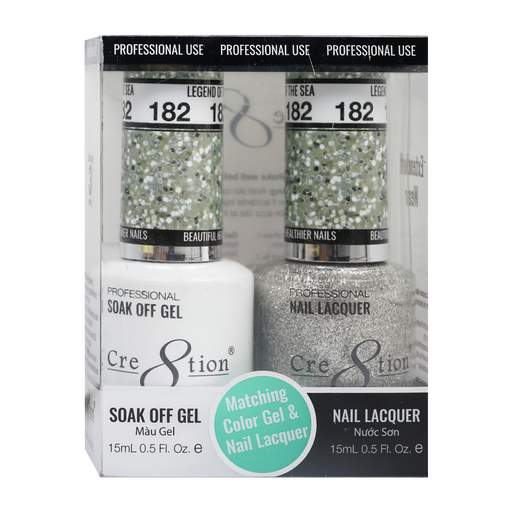 Cre8tion Gel Polish And Nail Lacquer, 182, 0.5oz, 0916-1390
