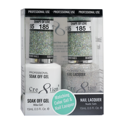 Cre8tion Gel Polish And Nail Lacquer, 185, 0.5oz, 0916-1393