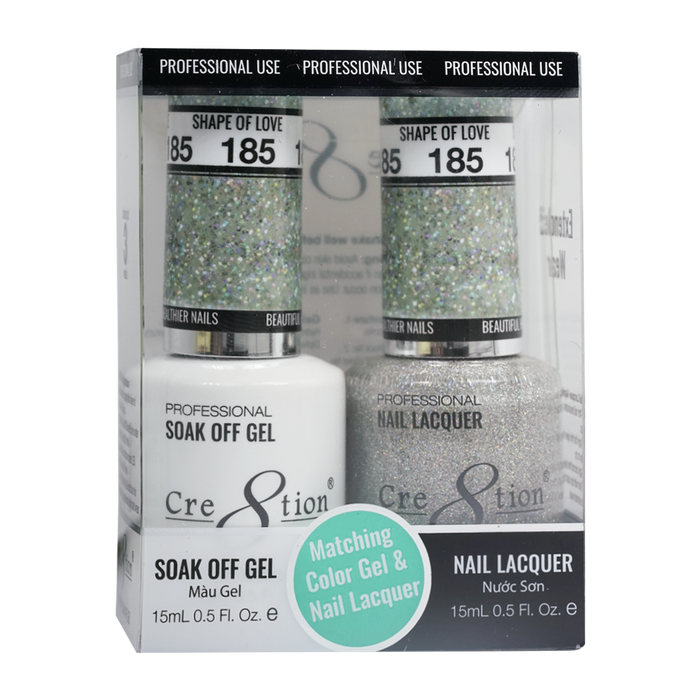 Cre8tion Gel Polish And Nail Lacquer, 185, 0.5oz, 0916-1393