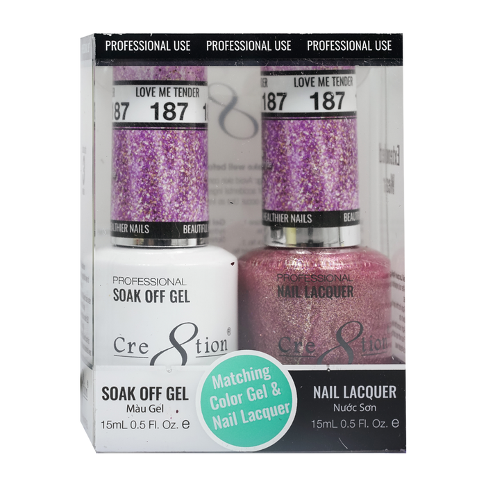 Cre8tion Gel Polish And Nail Lacquer, 187, 0.5oz, 0916-1395