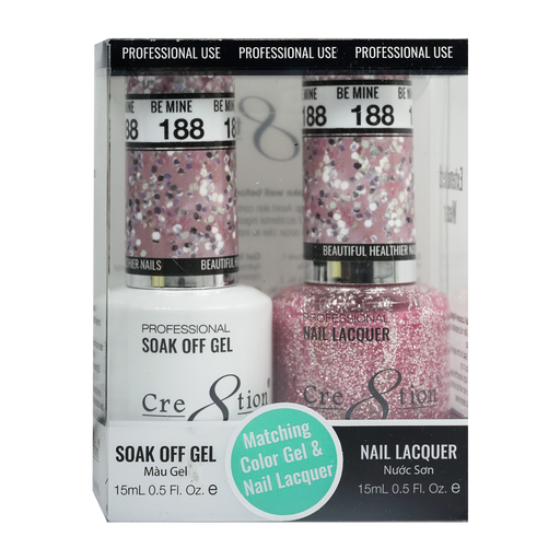 Cre8tion Gel Polish And Nail Lacquer, 188, 0.5oz, 0916-1396