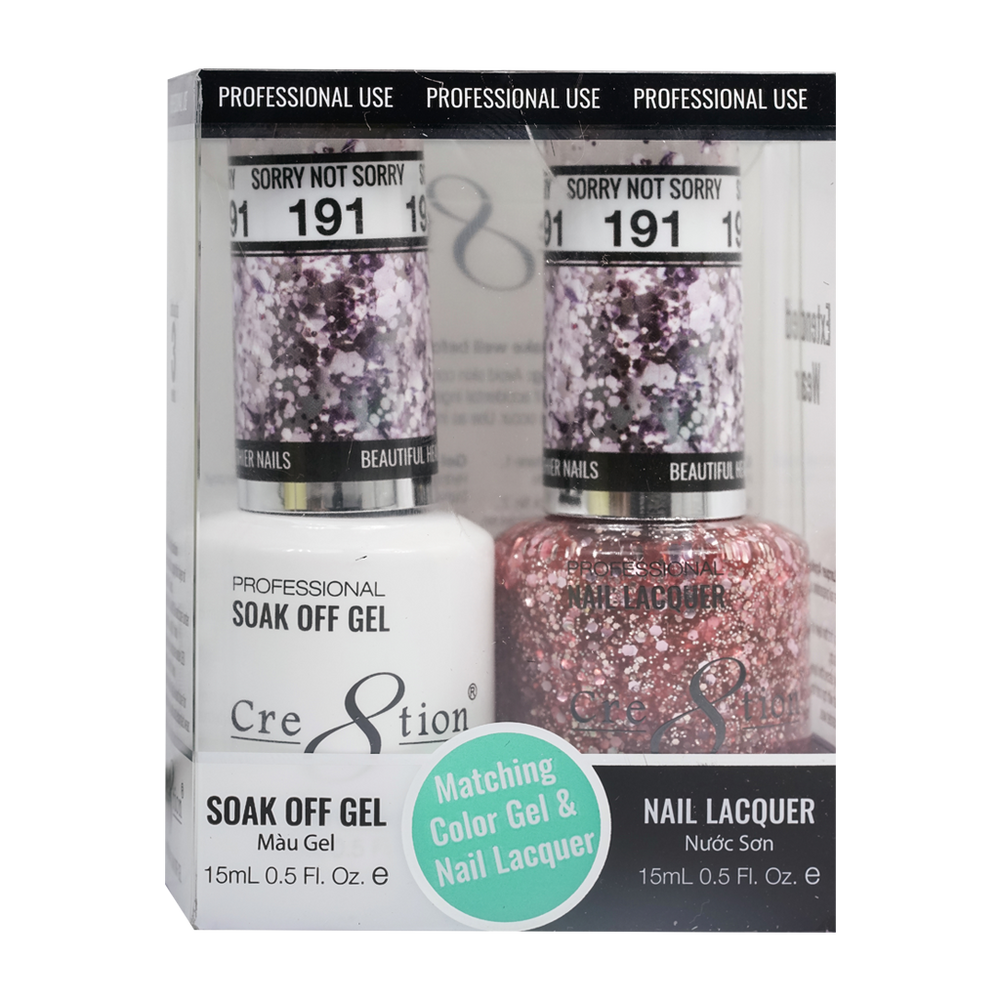 Cre8tion Gel Polish And Nail Lacquer, 191, 0.5oz, 0916-1399