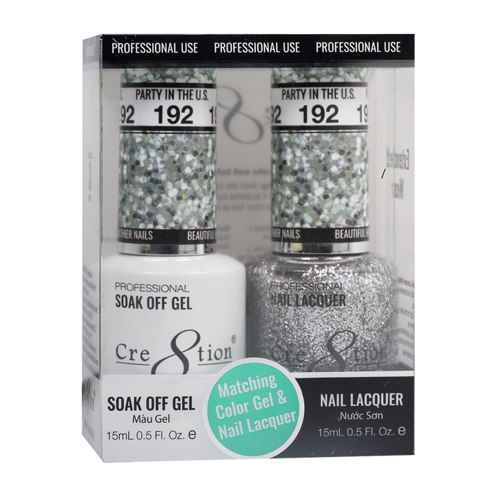 Cre8tion Gel Polish And Nail Lacquer, 192, 0.5oz, 0916-1400