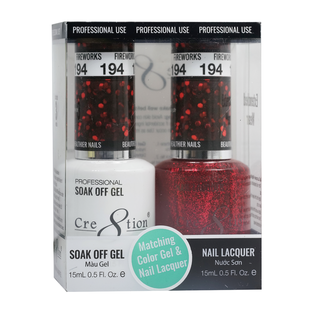 Cre8tion Gel Polish And Nail Lacquer, 194, 0.5oz, 0916-1402