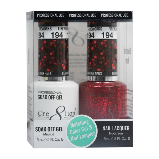 Cre8tion Gel Polish And Nail Lacquer, 194, 0.5oz, 0916-1402