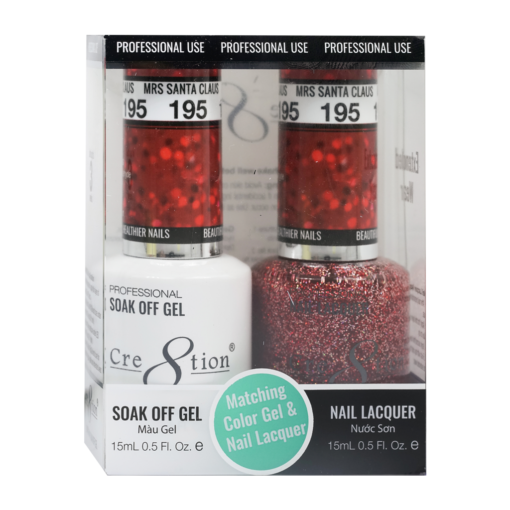 Cre8tion Gel Polish And Nail Lacquer, 195, 0.5oz, 0916-1403