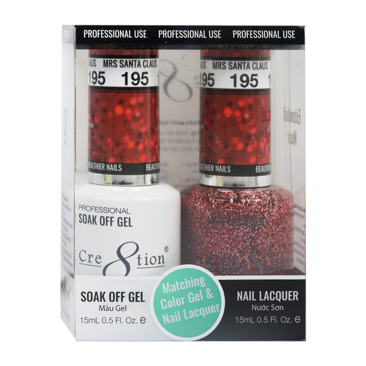 Cre8tion Gel Polish And Nail Lacquer, 195, 0.5oz, 0916-1403