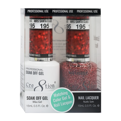 Cre8tion Gel Polish And Nail Lacquer, 195, 0.5oz, 0916-1403