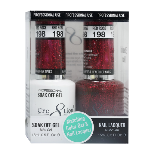 Cre8tion Gel Polish And Nail Lacquer, 198, 0.5oz, 0916-1406