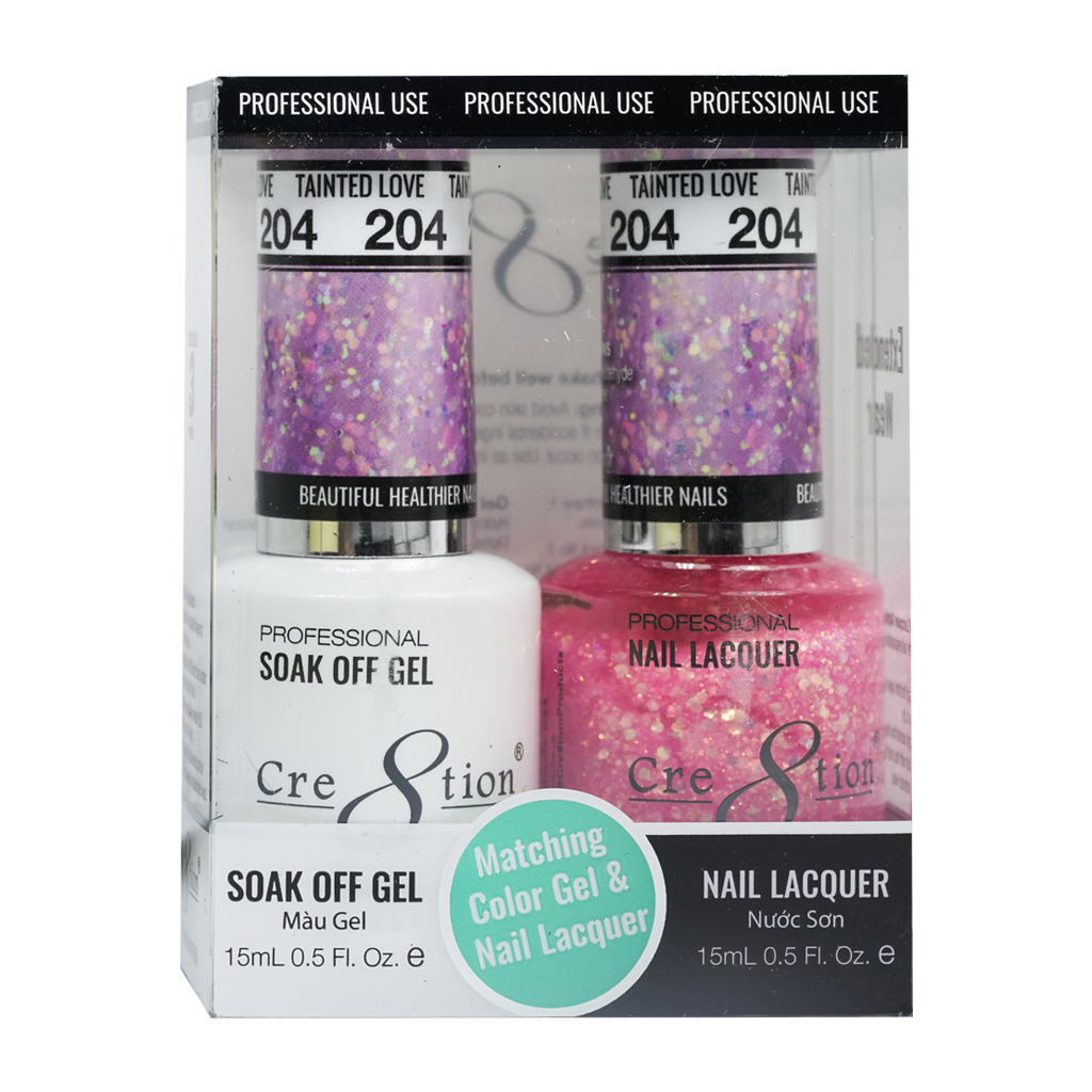 Cre8tion Gel Polish And Nail Lacquer, 204, 0.5oz, 0916-1412