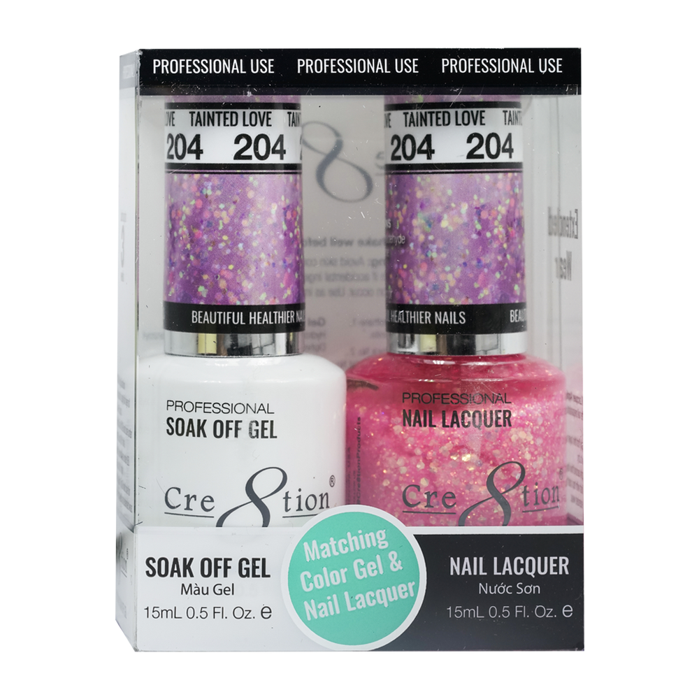 Cre8tion Gel Polish And Nail Lacquer, 204, 0.5oz, 0916-1412