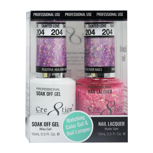 Cre8tion Gel Polish And Nail Lacquer, 204, 0.5oz, 0916-1412