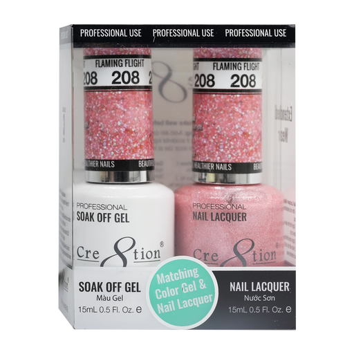 Cre8tion Gel Polish And Nail Lacquer, 208, 0.5oz, 0916-1416