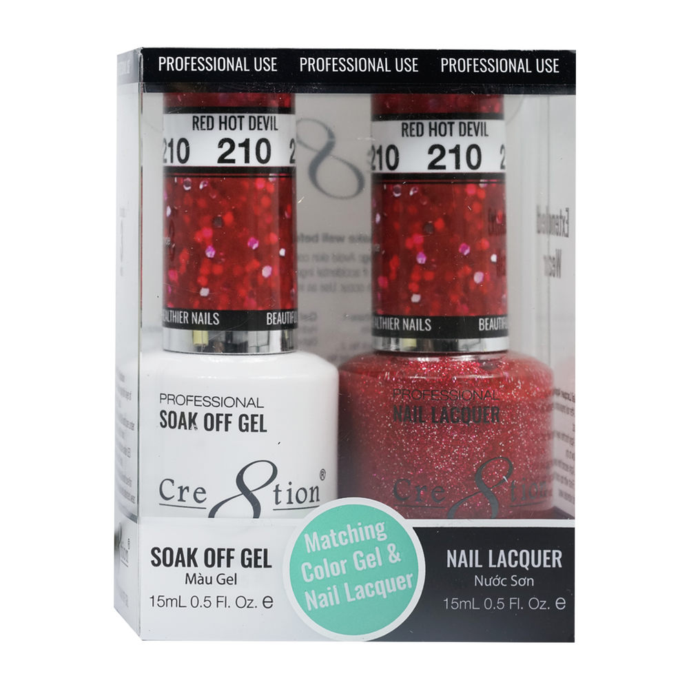 Cre8tion Gel Polish And Nail Lacquer, 210, 0.5oz, 0916-1418