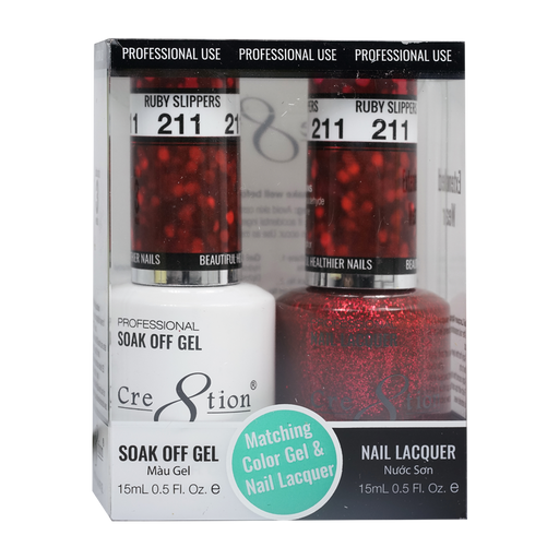 Cre8tion Gel Polish And Nail Lacquer, 211, 0.5oz, 0916-1419