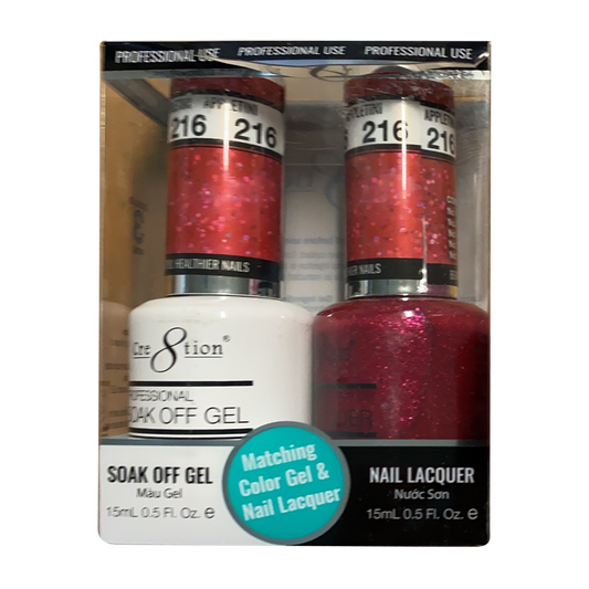 Cre8tion Gel Polish And Nail Lacquer, 216, 0.5oz, 0916-1424