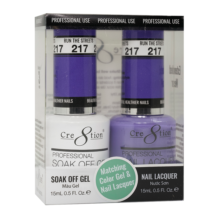 Cre8tion Gel Polish And Nail Lacquer, 217, 0.5oz, 0916-1425