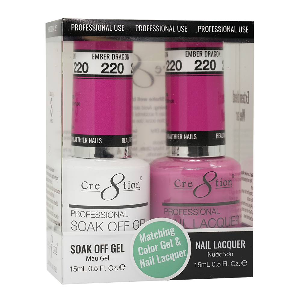 Cre8tion Gel Polish And Nail Lacquer, 220, 0.5oz, 0916-1428