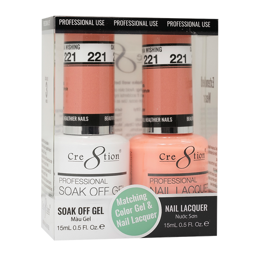 Cre8tion Gel Polish And Nail Lacquer, 221, 0.5oz, 0916-1429