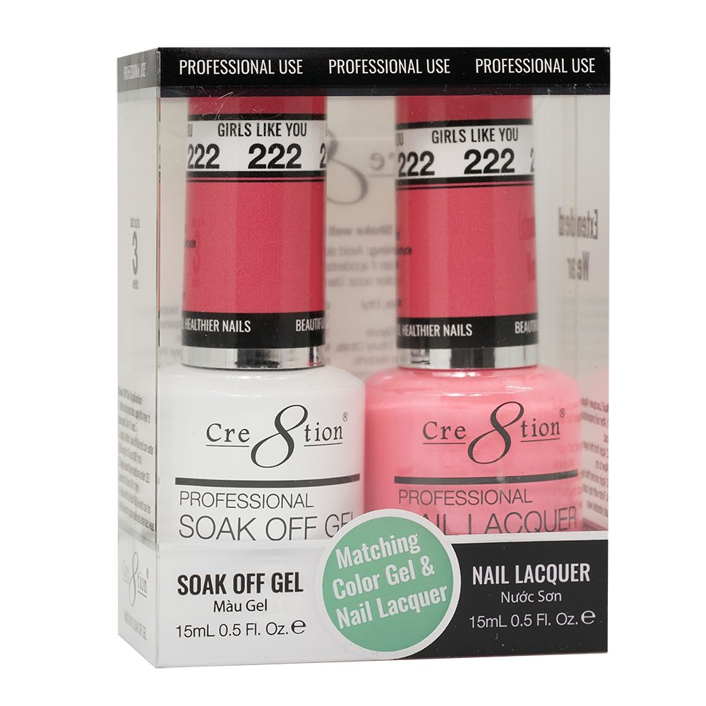 Cre8tion Gel Polish And Nail Lacquer, 222, 0.5oz, 0916-1430
