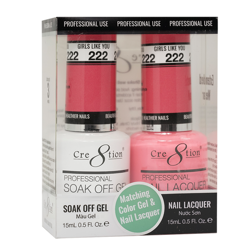 Cre8tion Gel Polish And Nail Lacquer, 222, 0.5oz, 0916-1430